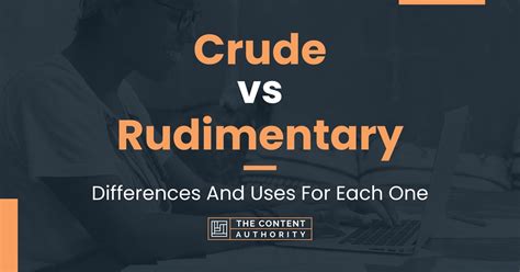 crude synonym|define rudimentary.